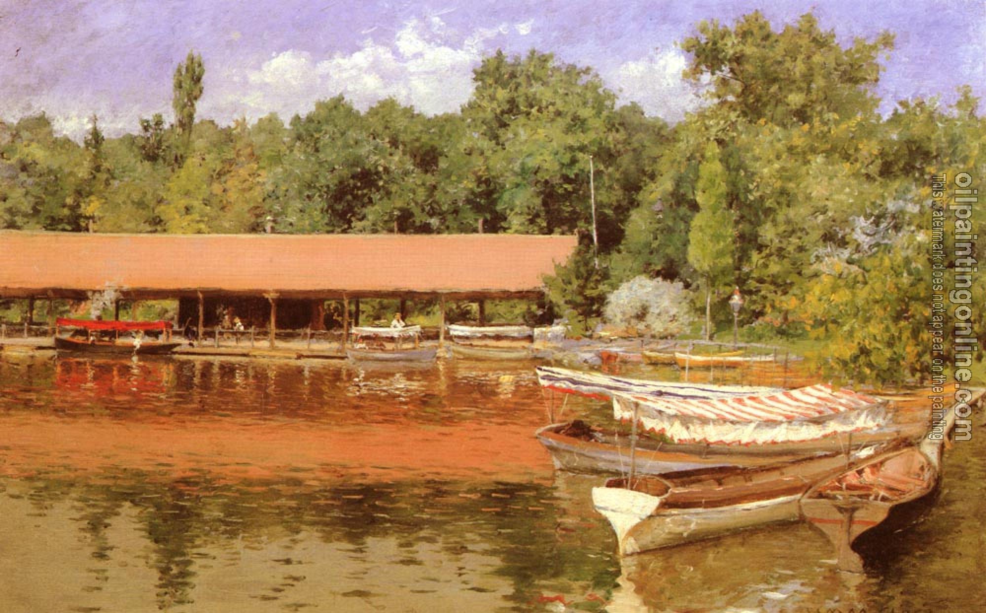 Chase, William Merritt - Boat House Prospect Park